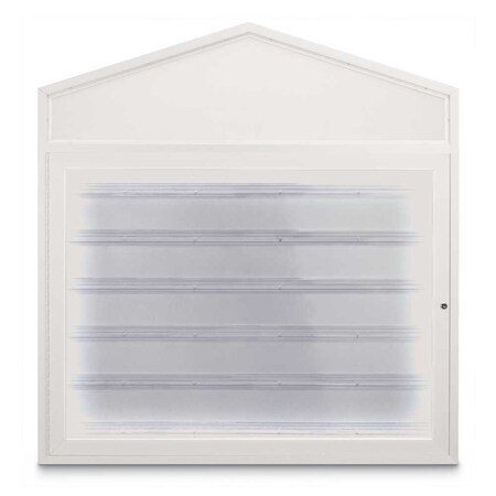 United Visual Products Sliding Door Indoor Enclosed Corkboard, 4 UV9025ACS-BLACK-RUBBER